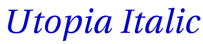 Utopia Italic fuente